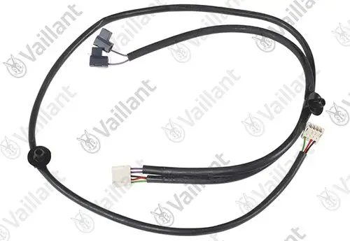 Vaillant Kabel mit mehreren Steckverbindungen, in schwarzer Ummantelung, zur elektrischen Verbindung in Heizungs- oder Kesselsystemen.